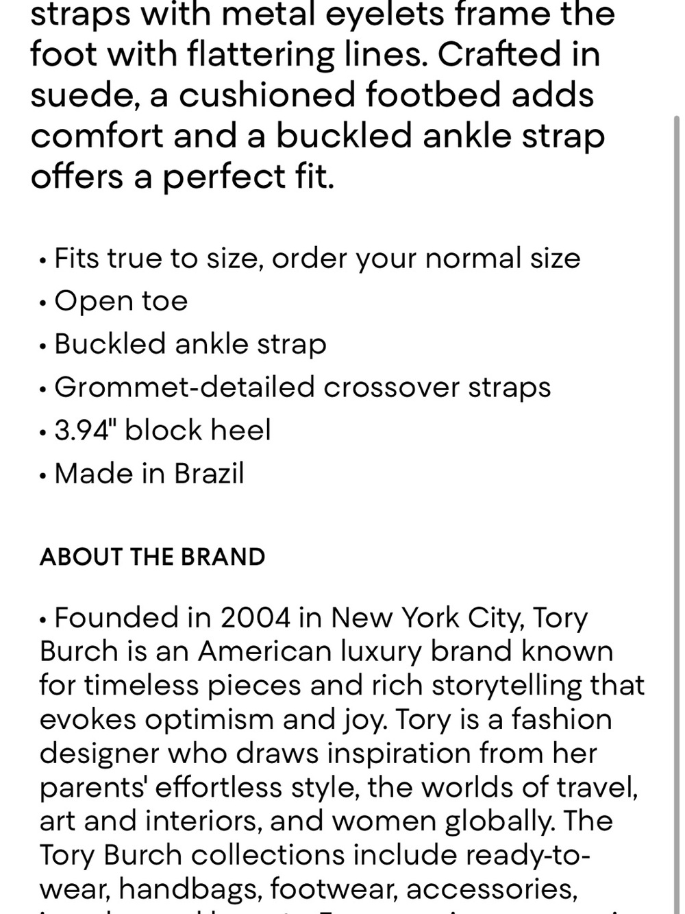 Tory Burch Cross Band Brown Suede Grommet Slingback Block Heels 7.5 - Picture 5 of 8